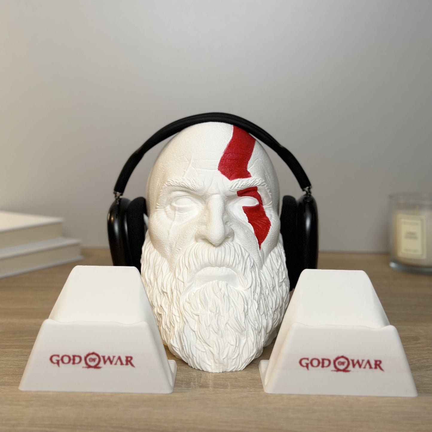 Kratos Headphone stand + FREE CONTROLLER HOLDER !